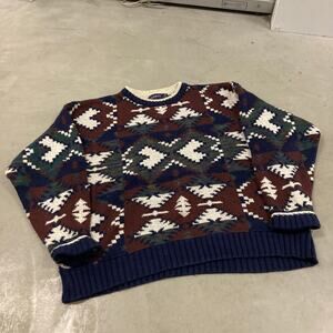 vintage gant patterned sweater